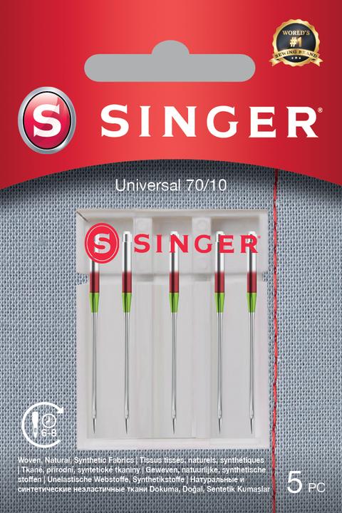 Singer UNIVERSAL sewing machine needle, 70/10, pack of 5