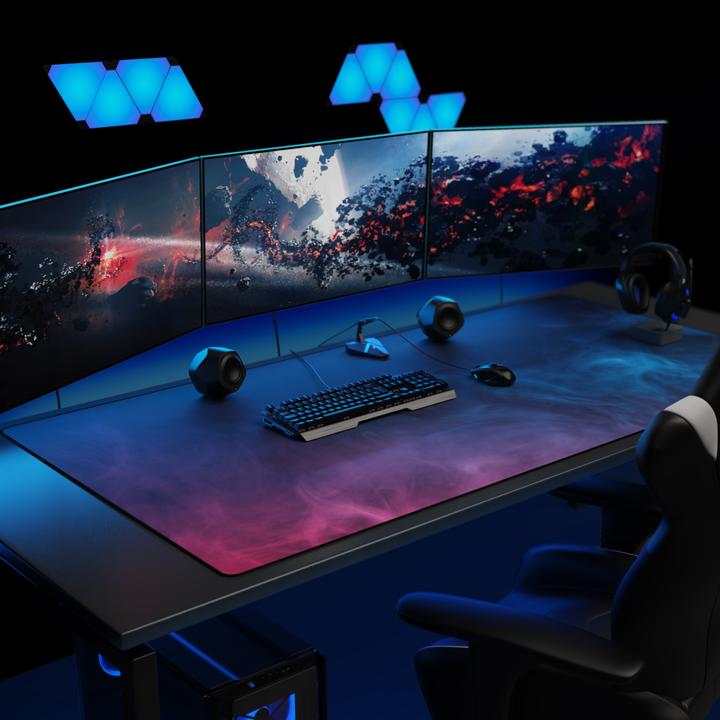 Actual product image Titanwolf Gaming mouse pad, XXXL speed gaming mouse mat, mouse pad extra large surface of 1600 x 800mm, Smoke (XXL)