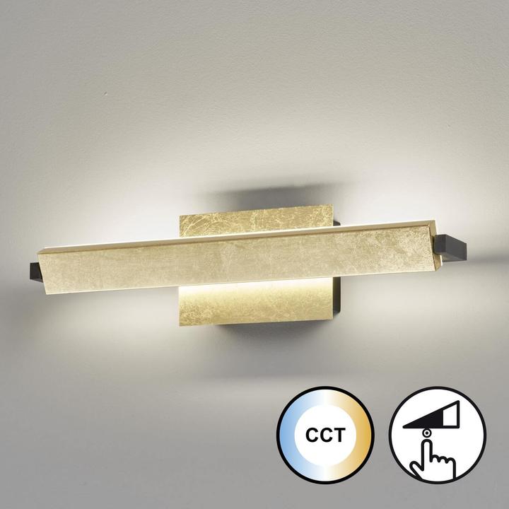 Image du produit Fischer & Honsel Honsel Pare Applique LED 13,7W blanc réglable dimmable verre acrylique feuille d'or 3048