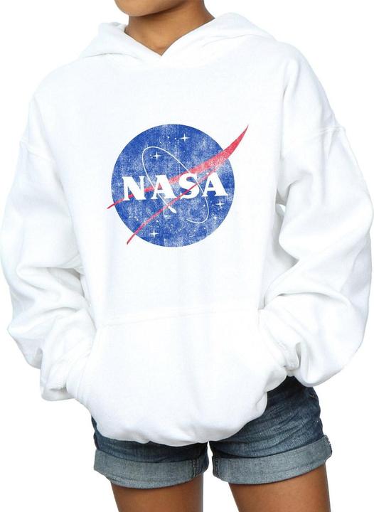 Produktbild Nasa Classic Insignia Logo Distressed Kapuzenpullover Mädchen (140, 146)