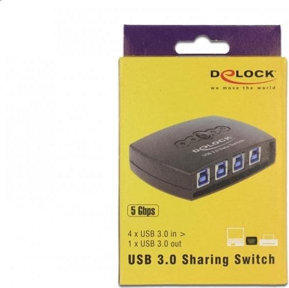Immagine prodotto Delock 87724 Interruttore di condivisione USB3.0: 4 porte (USB-A, 4 Porti)