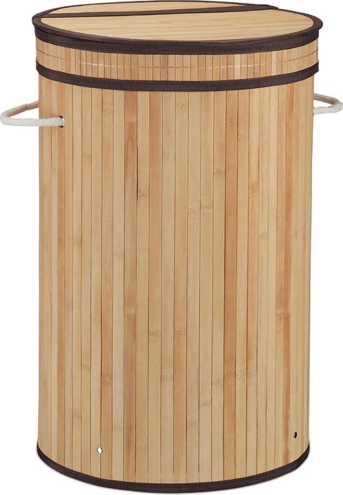 Actual product image Relaxdays Lidded Laundry Hamper (65 l)