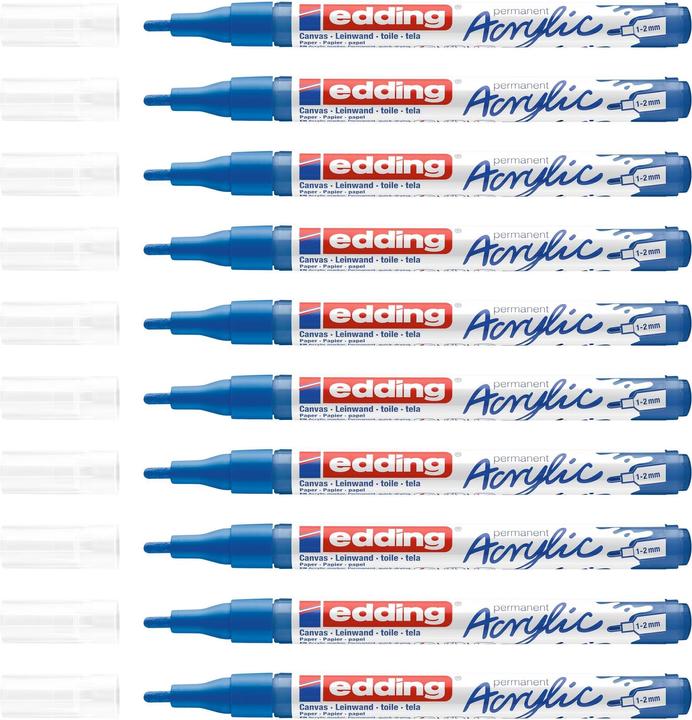 Immagine prodotto Edding Marcatore acrilico 5300 Fine (Blu genziana, 2 mm, 1 x)