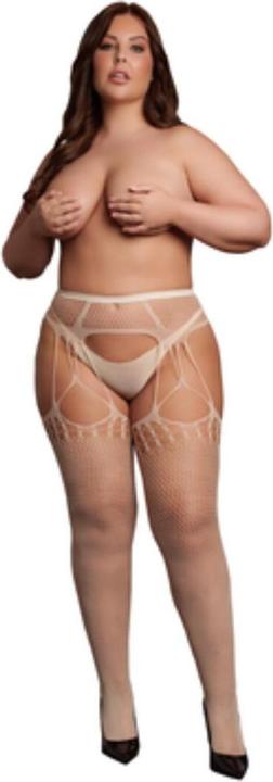 Produktbild Le Désir Shredded Suspender Pantyhose - Queen Size (XL, XXL, 3XL, 4XL)