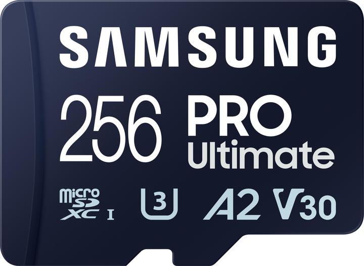 Actual product image Samsung PRO Ultimate (256 GB, microSDXC, U3, UHS-I)