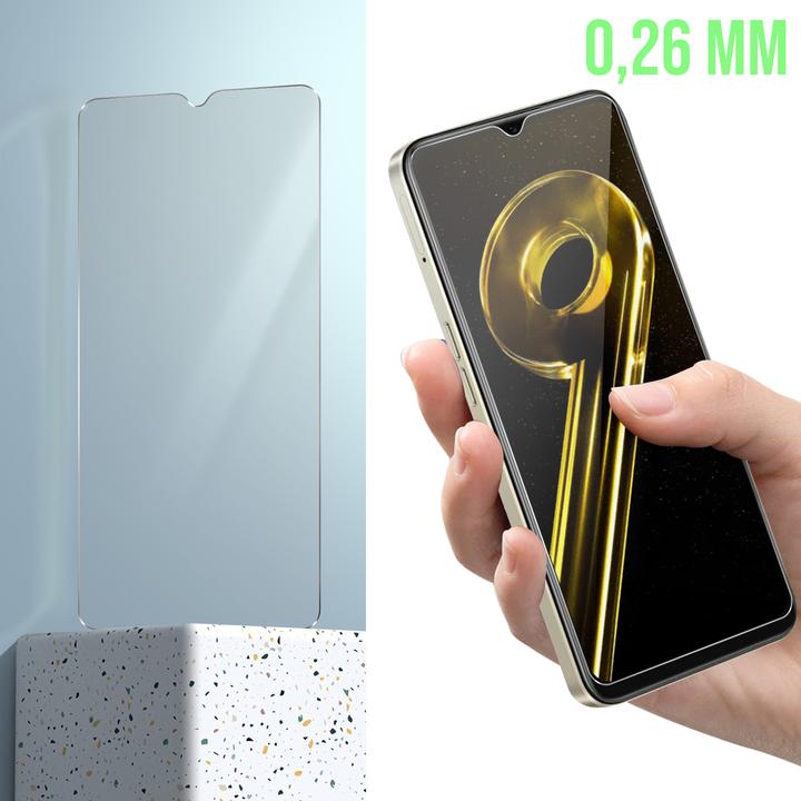 Produktbild Avizar 9H Härtegrad Glas-Displayschutzfolie (1 Stück, Realme 9 5G)