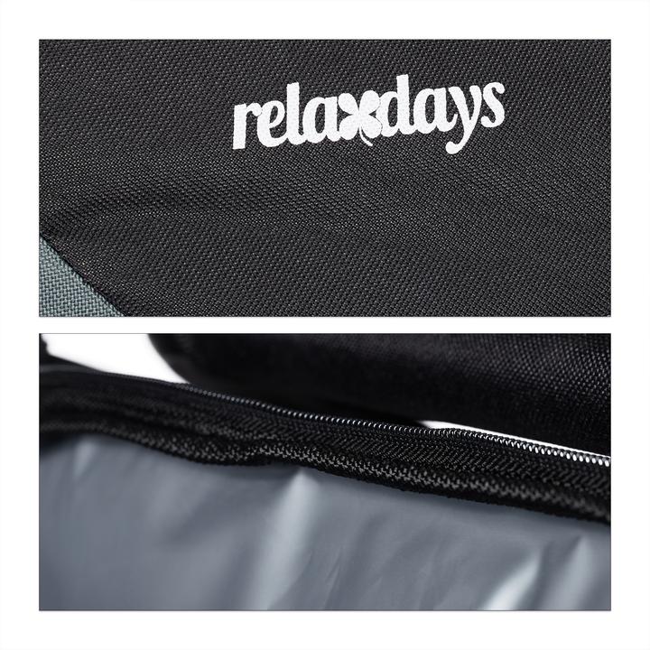 Actual product image Relaxdays Upholstered Director Chair With Cooler