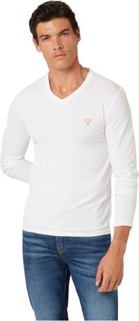 Guess Herren Langarmshirt Vn Ls Core Tee Weiss