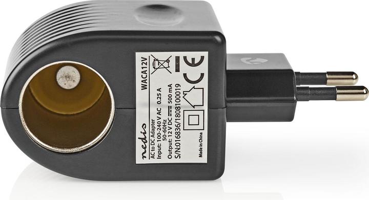 Immagine prodotto Nedis Adattatore di presa Euro / tipo C (CEE 7/16) - 100 - 240 V AC 50/60 Hz, 12 V DC, 6 W, alimentazione (6 W)
