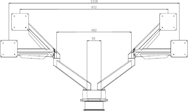 Image du produit Multibrackets M Deskmount (Tables, 32")