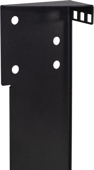 Produktbild LogiLink 19" vertikale Wandhalterung / Untertischhalterung, 1 HE, schwarz
