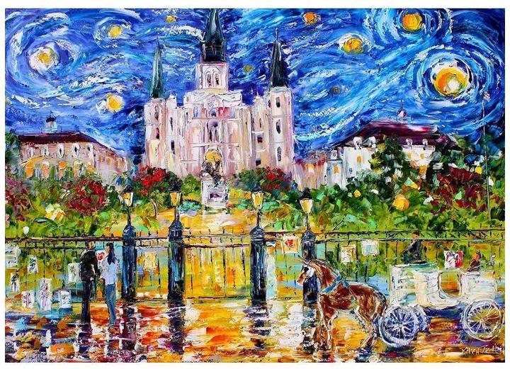 Actual product image Enjoy Puzzle ENJOY-1455 - Jackson Square, New Orleans, Puzzle, 1000 pieces (1000 pieces)