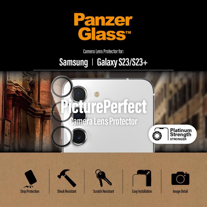 Immagine prodotto PanzerGlass PicturePerfect (1 Pezzo/i, Samsung Galaxy S23+, Samsung Galaxy S23)