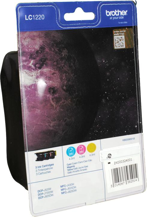 Immagine prodotto Brother LC-1220 BLISTER ARCOBALENO (M, C, Y)