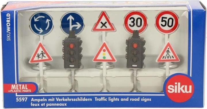 Actual product image Siku Traffic lights with traffic signs