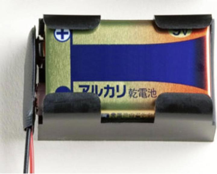 Image du produit Takachi BH9V2 Porte-piles 1x bloc 9 V Connecteur à bouton-poussoir, câble (L x l x H)