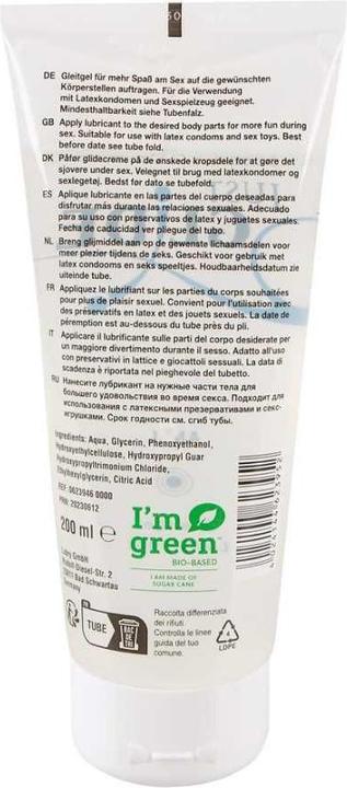 Nährwerte und Zutaten Just Glide Anal (200 ml)