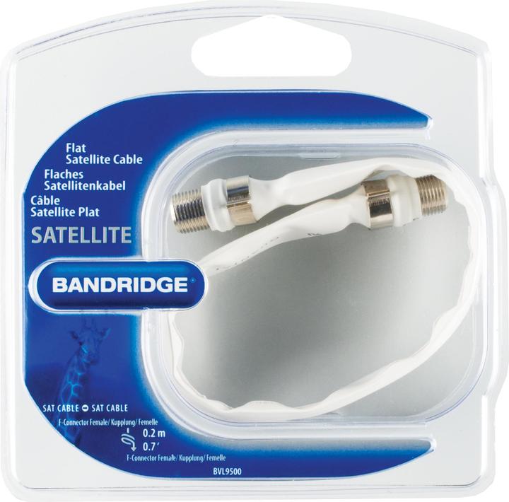 Actual product image Bandridge F-coupling to F-coupling as window feed-through for coaxial cable (antenna cable) (75 dB, Antenna cable)