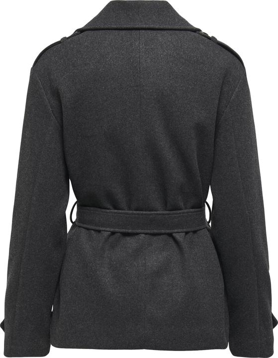 Actual product image Only Lapel collar Cuffs with button Jacket Trench coat (L)