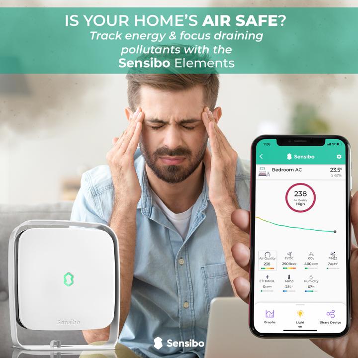 Actual product image Sensibo Elements - Your smart indoor air quality monitor