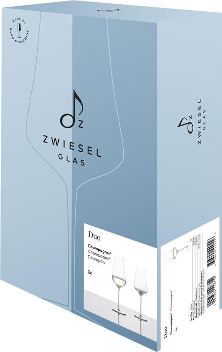 Actual product image Zwiesel Flûte à champagne Duo 77 2 pièces (38 cl, 2 Glasses, Champagne glasses)