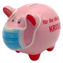 Produktbild IKO Corona Sparschwein mit Maske "für die nächste Kris (16.5 x 11.5 cm)