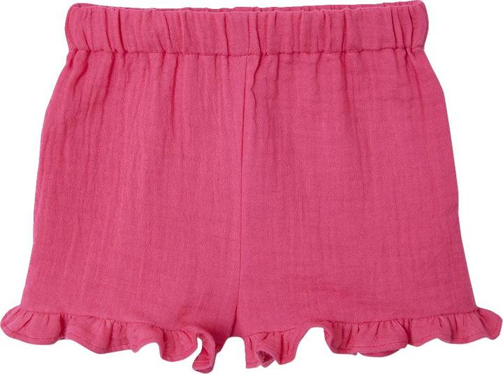 Actual product image Vertbaudet Girls' baby set: blouse, shorts & hairband (98)