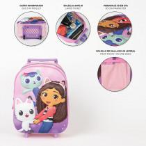 Produktbild Gabby's Dollhouse Kinder-Rucksack-Trolley 3D, ro