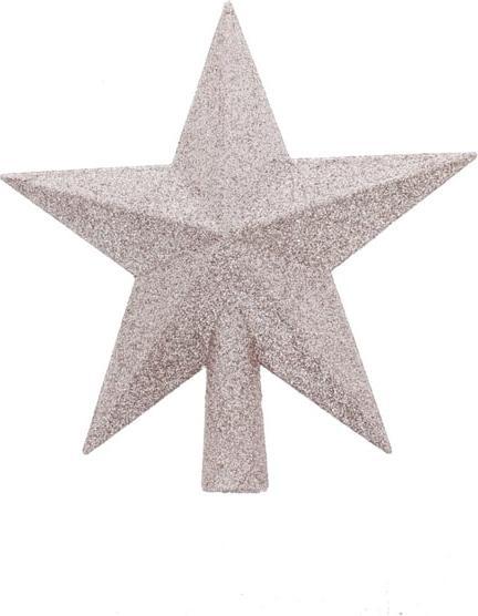 Produktbild MICA Living Christbaumspitze - Stern rosa - bruchsicher - ca. 19,5 cm (1 -teilig)