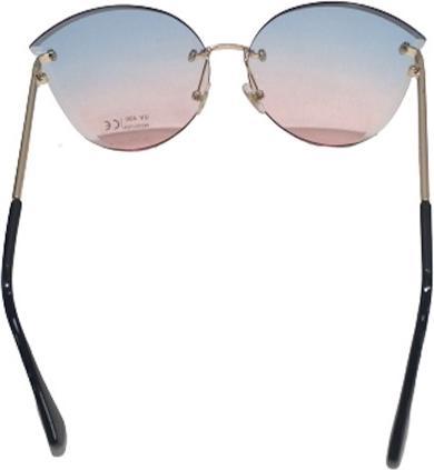 Produktbild Bekos Stylische Damen Sonnenbrille mit blau rot getönte Gläser
