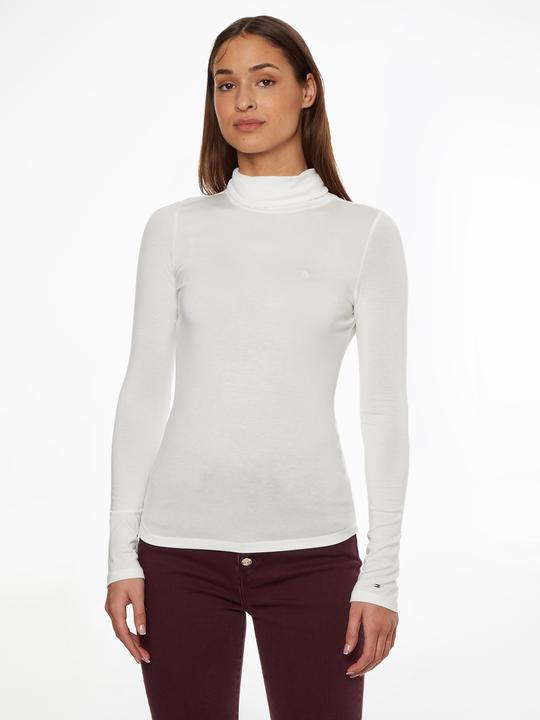 Produktbild Tommy Hilfiger Rollkragenpullover für Damen, schmaler Rollkragenpullover aus weichem Tencel (M)