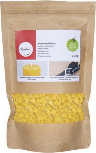 Produktbild Rayher Bienenwachslinsen gelb 200g