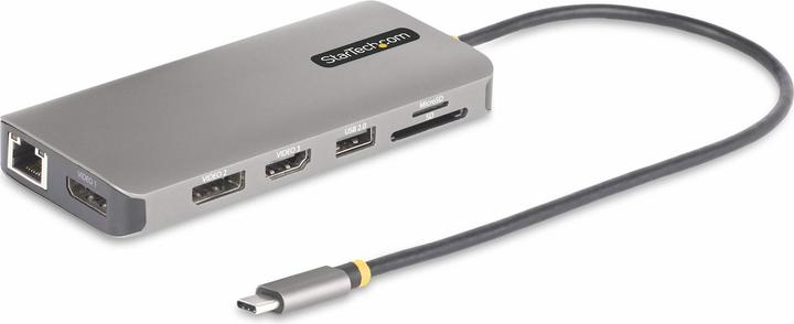 Produktbild StarTech COM Drei Monitor USB-C Multiport Adapter 2x 4K 60Hz + 4K 30Hz HDMI & DP 4x USB-A 100W GbE L (USB-C, 4 Ports)