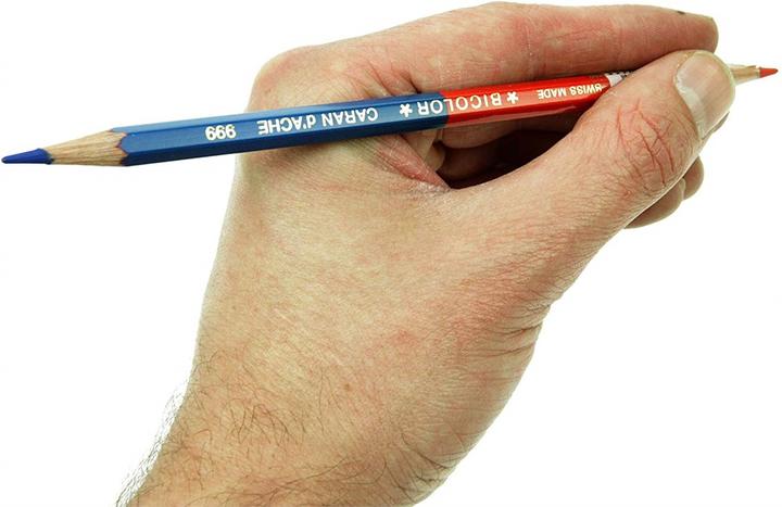 Produktbild Caran d'Ache Prismalo Aquarelle Bicolor Farbstift (Blau, Rot, 1 x)