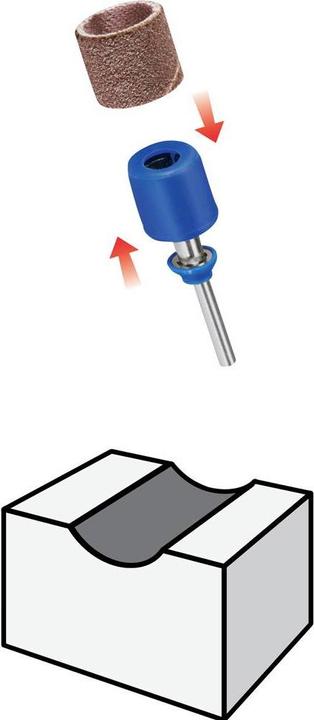 Produktbild Dremel EZ SpeedClic (Aufspanndorn, 2 Schleifbänder) (60, 120)