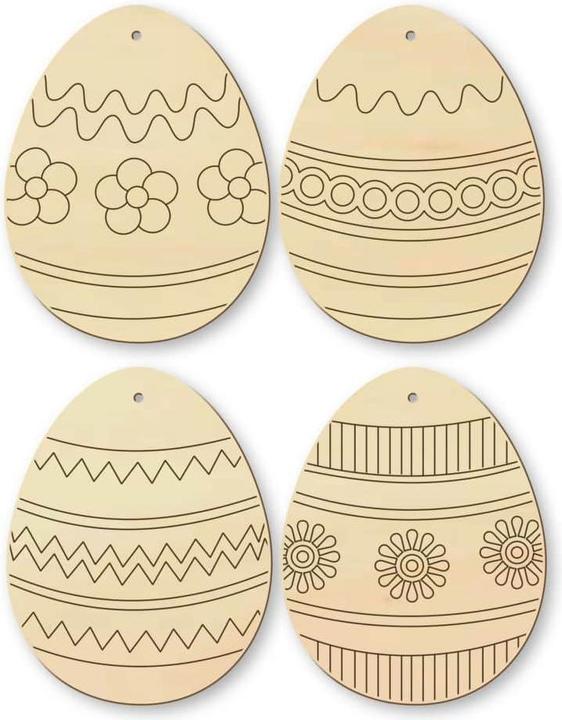 Actual product image Trenddeko Tree ornaments Easter eggs 1 with hanger (5 x 6 cm)