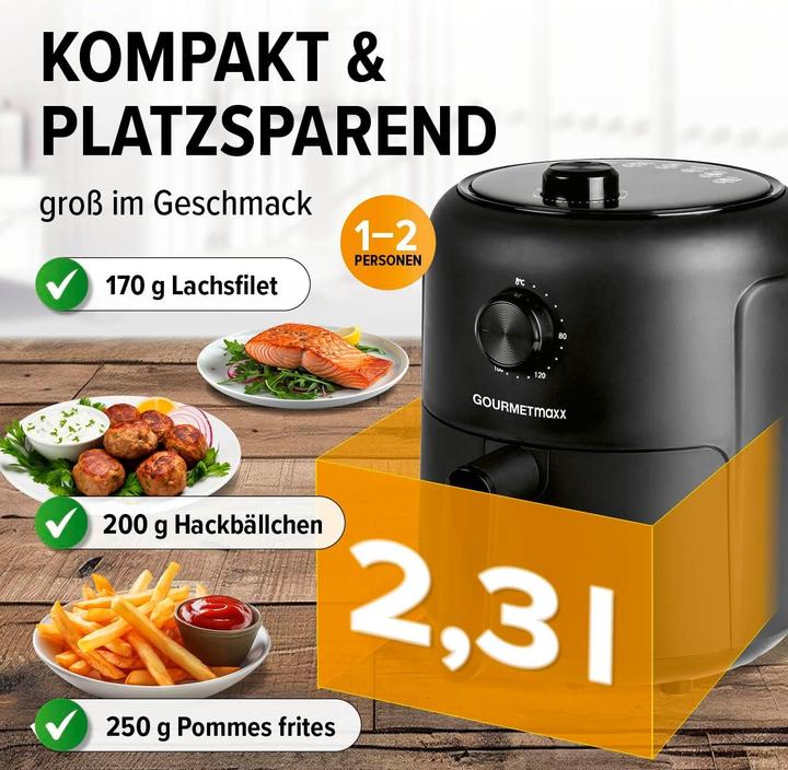 Produktbild Gourmetmaxx Heissluftfritteuse
