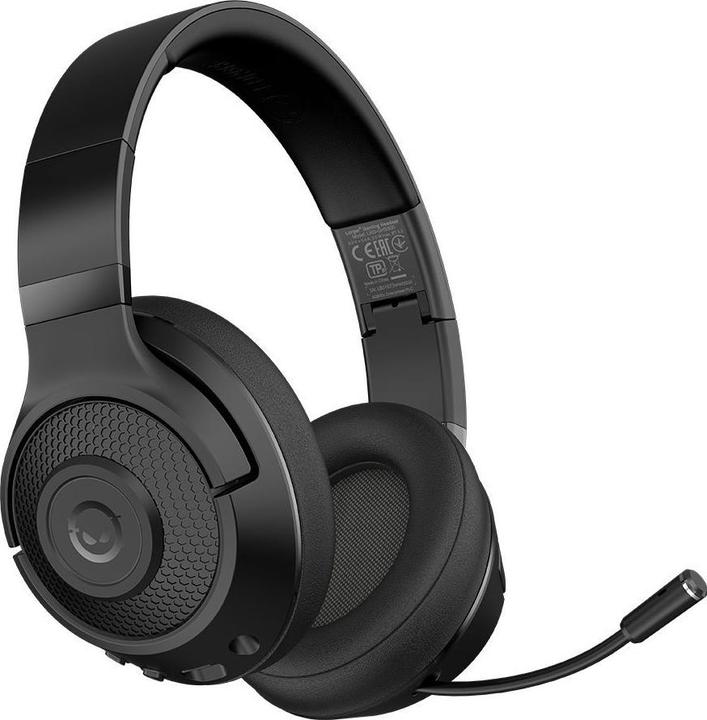 Image du produit Lorgar Noah 500, casque de jeu Bluetooth, 58 heures d'autonomie, faible latence, réduction du bruit (ANC, 58 h, Sans fil)