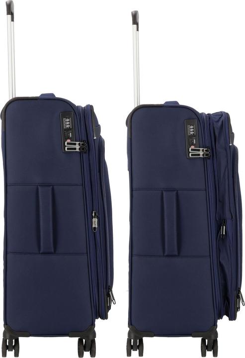 Actual product image D&N Travel Line 9504 4-wheel trolley M 67 cm with expansion fold (67 l, M (50 - 90l))