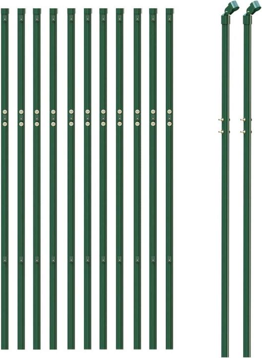 Produktbild VidaXL Maschendrahtzaun Grün 0,8x25 m, Farbe: Grün, Material