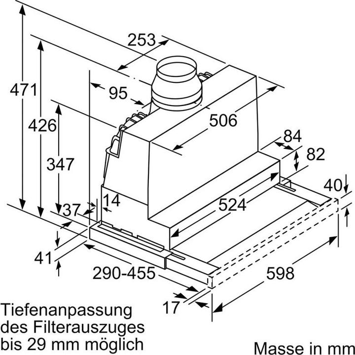 Immagine prodotto Bosch Hausgeräte DFS067A51C (Cappuccio a schermo piatto)