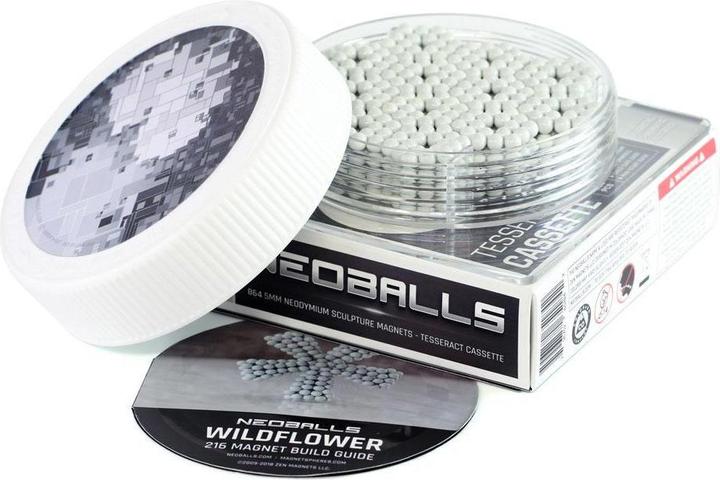 Neoballs Sphere Magnets White- Tesseract Cassette
