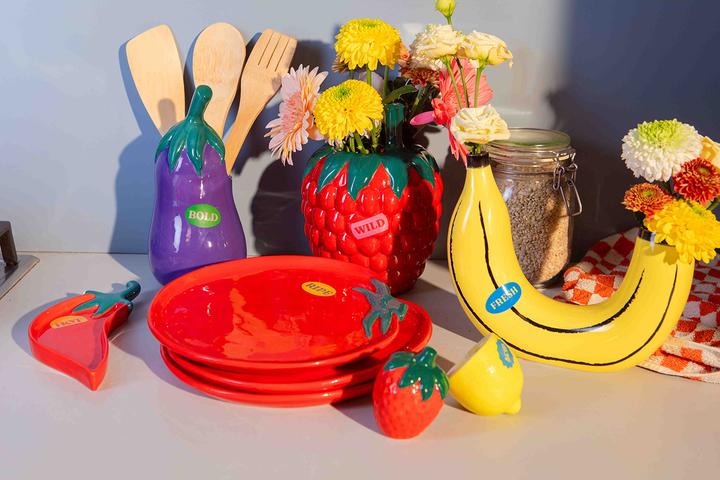 Image du produit Doiy Farmers' Market, Raspberry, Vase (1 x, 14,5 x 14,5 x 20 cm)