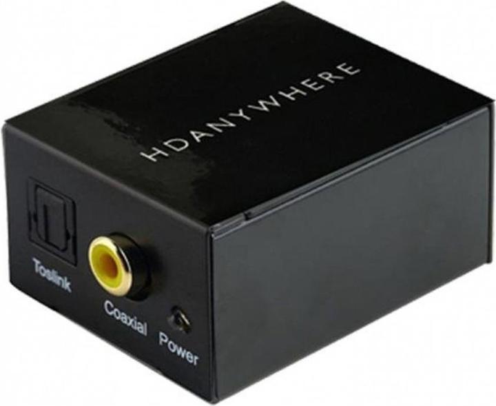 Image du produit Hdanywhere Convertisseur Toslink/Coaxial vers RCA RCA (Analogique -> Numérique)