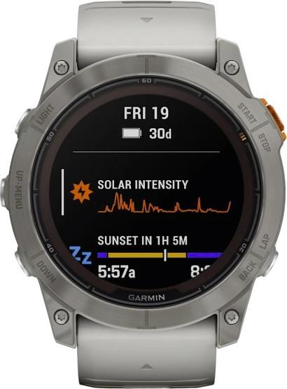 Image du produit Garmin Fenix 7 X PRO GPS Montre multisports, Sapphire Solar Edition, gris (51 mm)