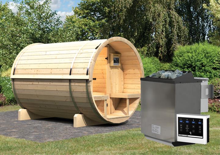 Immagine prodotto Karibu Sauna a barile 2 (9 KW Bio controllo esterno)