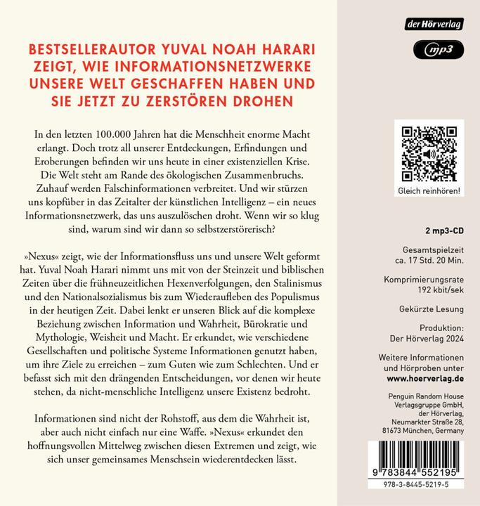 Actual product image How enemies become friends (Yuval Noah Harari, Birgit Niehaus, Oliver Rohrbeck, German)