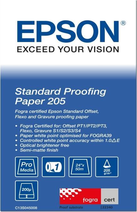Epson Standard Proofing Paper 24" (205 g/m², 5000 cm, 61 cm)