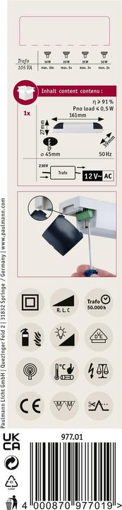 Actual product image Paulmann VDE Professional Transformer