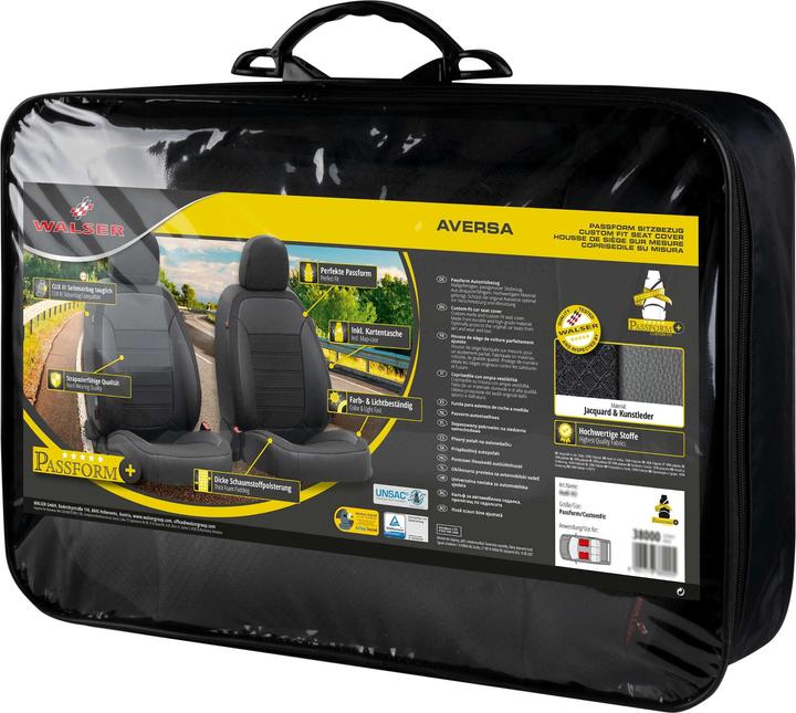 Image du produit Walser Housse de siège pour Hyundai ix35 (LM, EL, ELH) 08/2009-aujourd'hui, 2 housses de siège simples